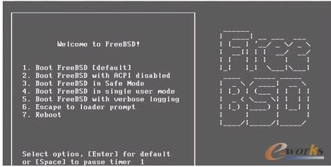 图2-22 FreeBSD 7开机引导界面