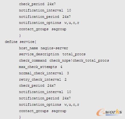定义服务配置文件 services.cfg