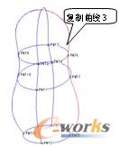 图7-22  复制曲线3创建效果图
