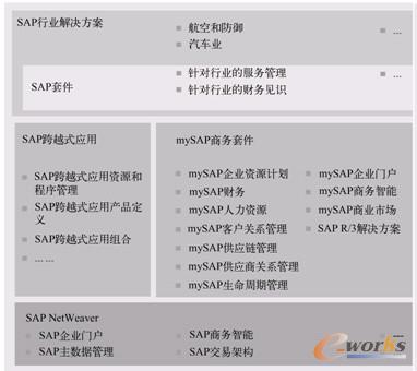 图1-5  SAP 的全面产品架构
