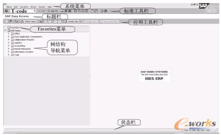 图2-16  BW系统登录后的初始界面