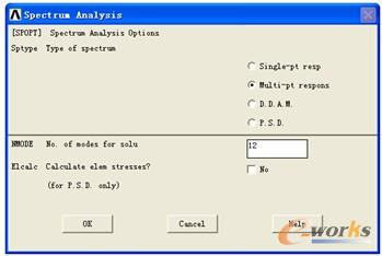 Spectrum Analysis对话框