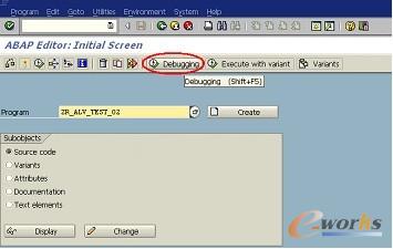 图2-27 单击Debugging按钮进入调试模式