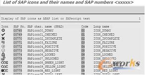 图7-13 SAP ICON LIST所有信息界面