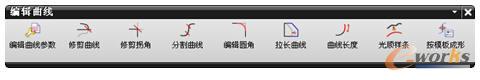 图1-11 “编辑曲线”工具栏