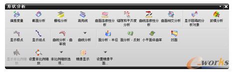 图1-18 “形状分析”工具栏