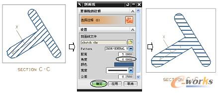 图3-16  编辑剖面线