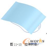 图11-10  拉伸所得