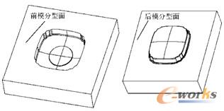 分型面效果示意图