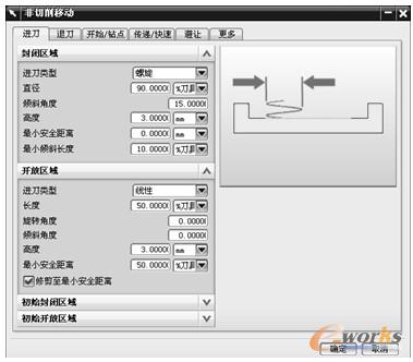 【非切削移动】对话框