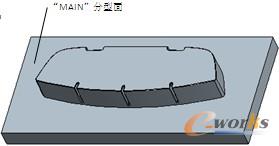 图4-26  选取分型面