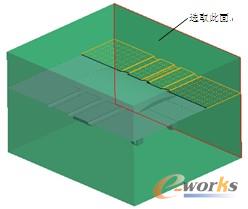 图10-29  选取延伸参照平面