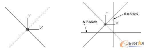  使用“指定法”（两点法）绘制构造线