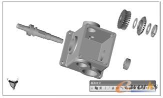 定义蜗轮轴、左端轴承及平键26×5、平键16×5的运动