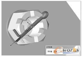 调整蓝色虚线箭头方向