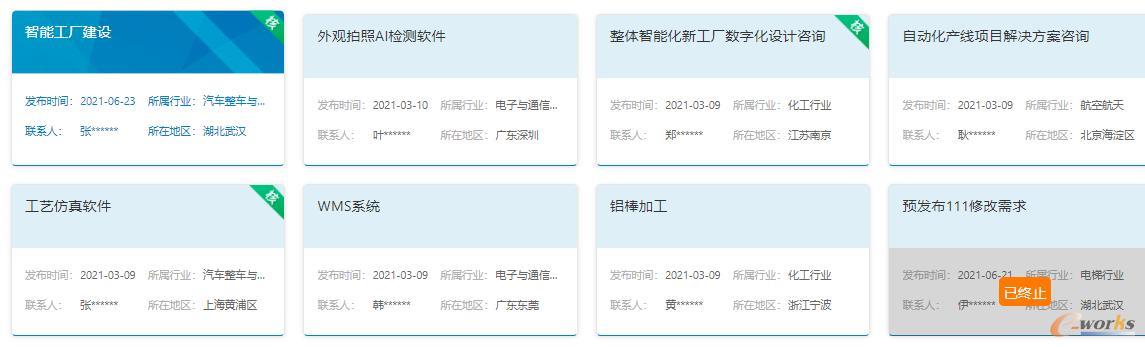 需求管理页面