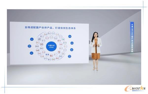 中望CAD研发中心朱莹介绍中望CAD信创生态体系建设