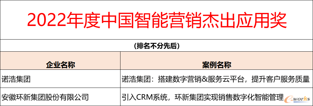 2022年度中国智能营销杰出应用奖