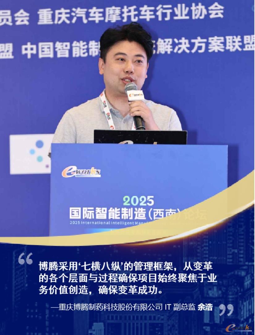 重庆博腾制药科技股份有限公司IT副总监余浩