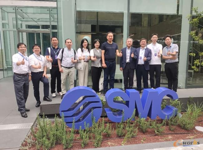 考察团在SMC总部合影