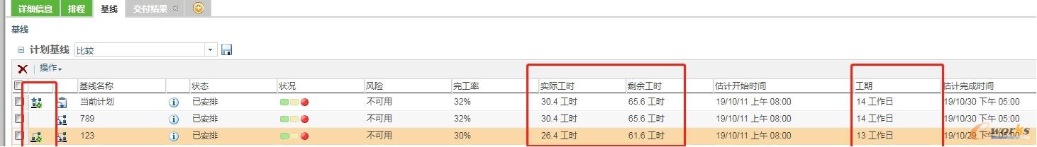基线对比(概览)