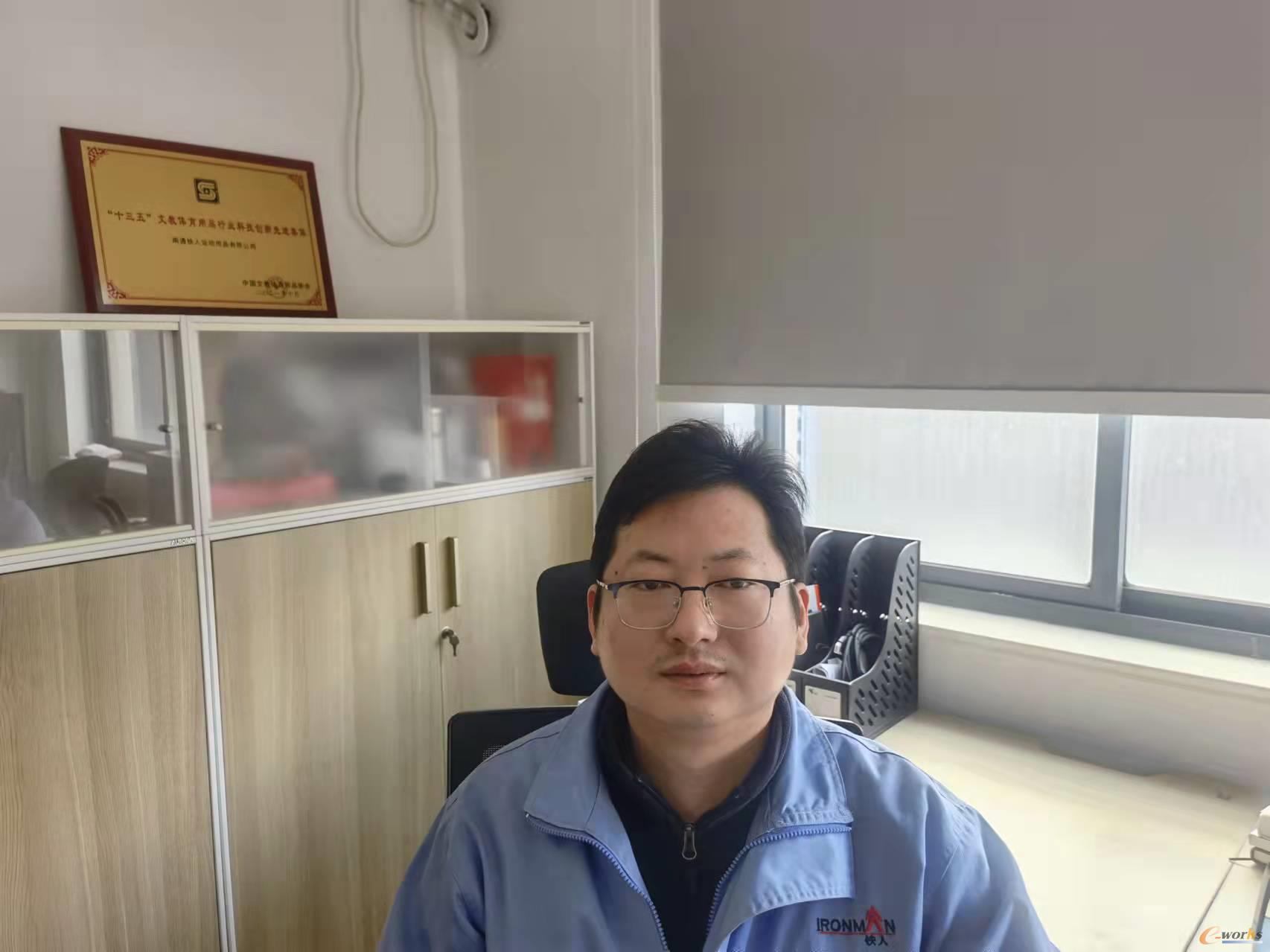 南通铁人运动用品有限公司副厂长 陈志岗