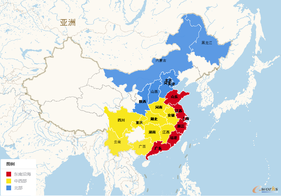 图1  调研企业区域分布