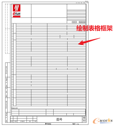 绘制表格主体框架