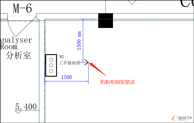 确认机柜布局的安装点