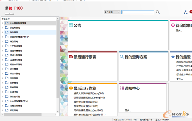 集团核心ERP系统-T100