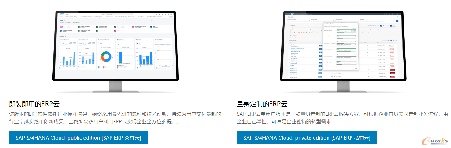 SAP S/4HANA Cloud支持公有/私有云部署方式