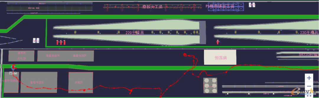 巡检人员实时路径图