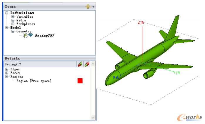 处理后Boeing757三维模型
