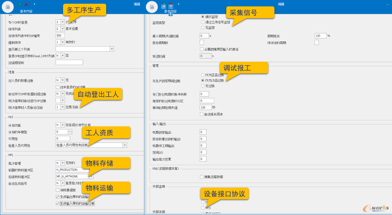 设备生产控制模型