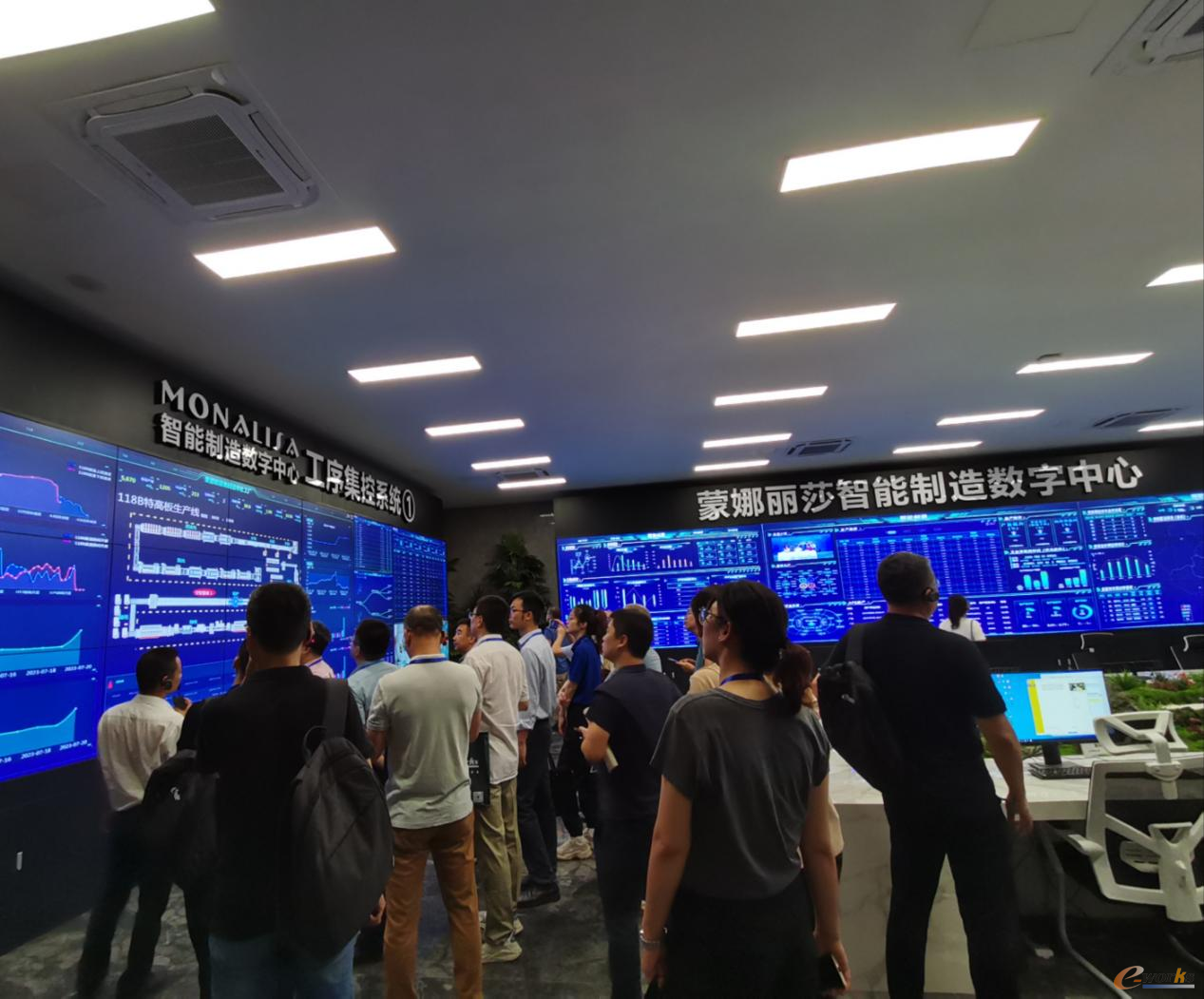 考察团参观蒙娜丽莎数字中心