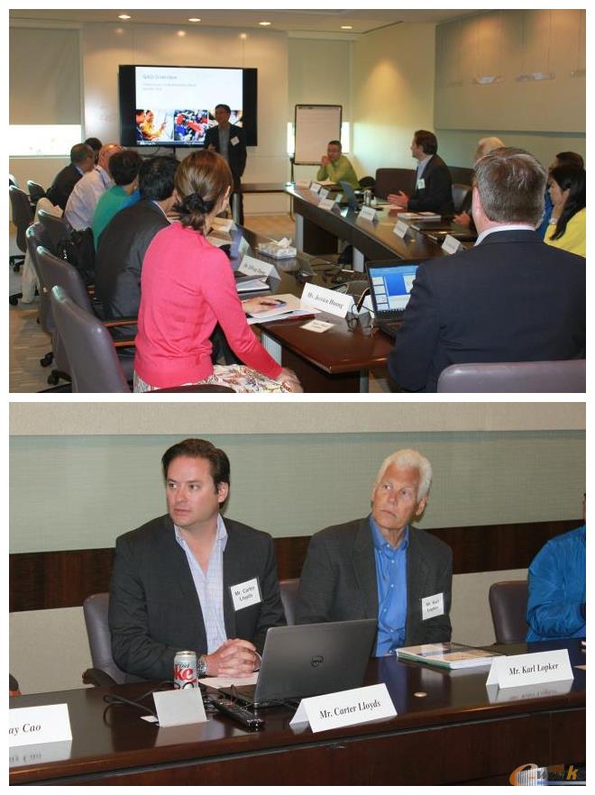 左一左二分别为Carter先生、Karl先生