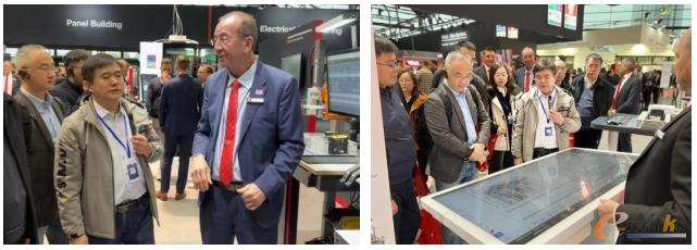 EPLAN全球董事总经理Haluk Menderes带领考察团观摩制造解决方案