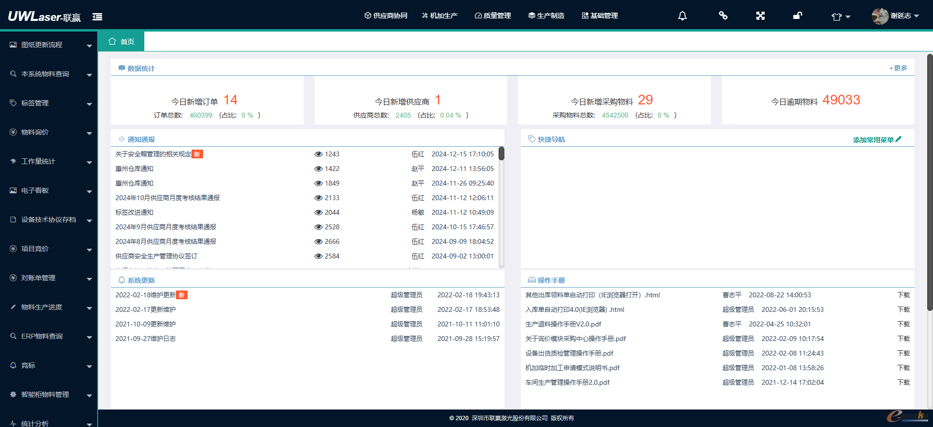 图3 自研供应链管理系统项目