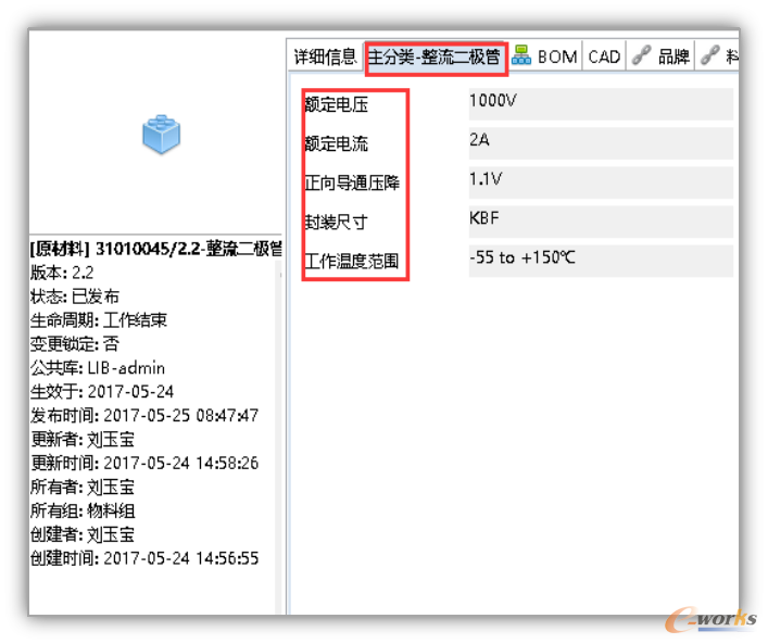 图12 物料属性示例