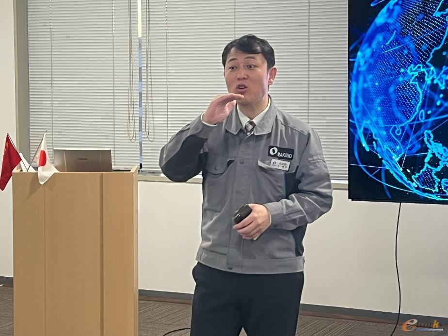 牧野机床亚洲营业部经理沈龙哲先生分享发言