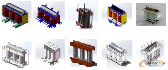 演变设计各种夹件与进出线形式