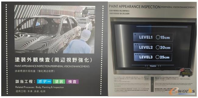 涂装喷漆外观检查及强化周边视野训练系统