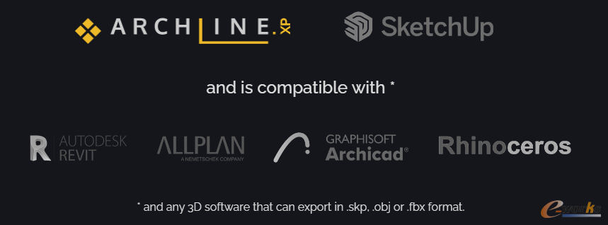 ARCHLine.XP支持多种CAD格式转换