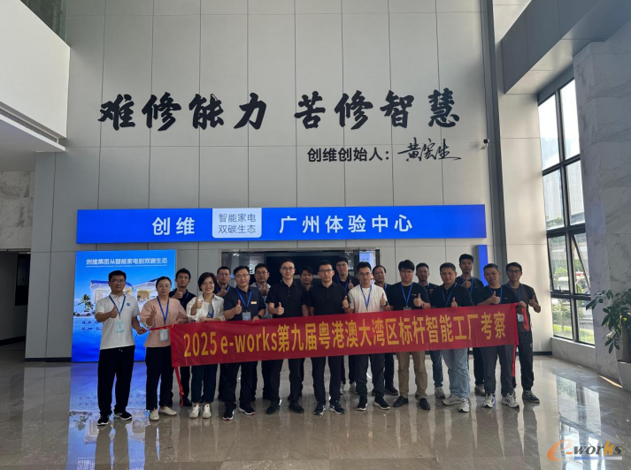 考察团在创维合影