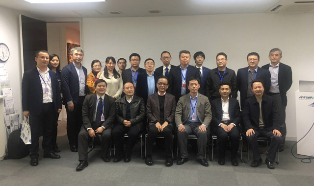 考察团成员在Asprova公司合影